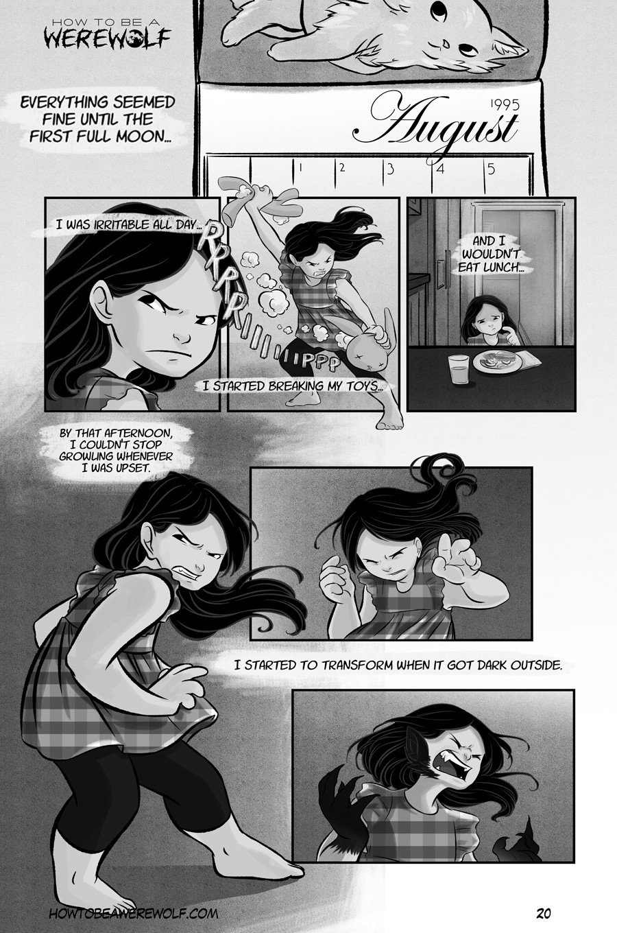 Girl Werewolf Transformation Comic